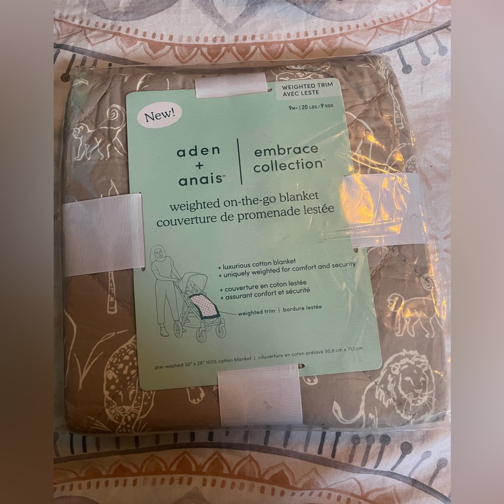 Aden +Anais  weighted on the go blanket